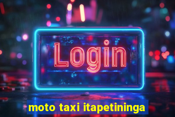 moto taxi itapetininga